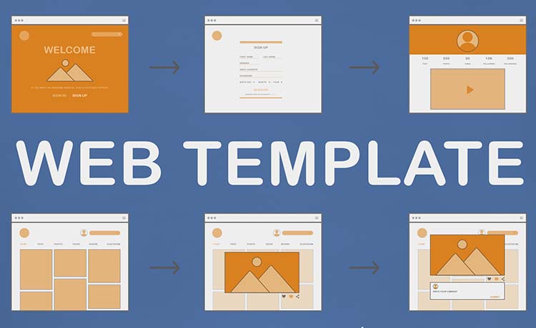 ホームページ用のデザインテンプレート